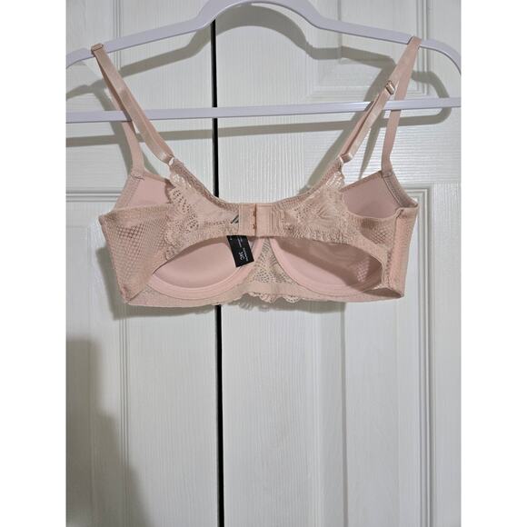 International intimates 34C women's light pink lace push up bra - Picture 3 of 6